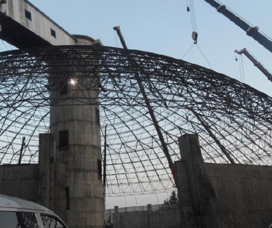 衢州网架分条或分块安装法